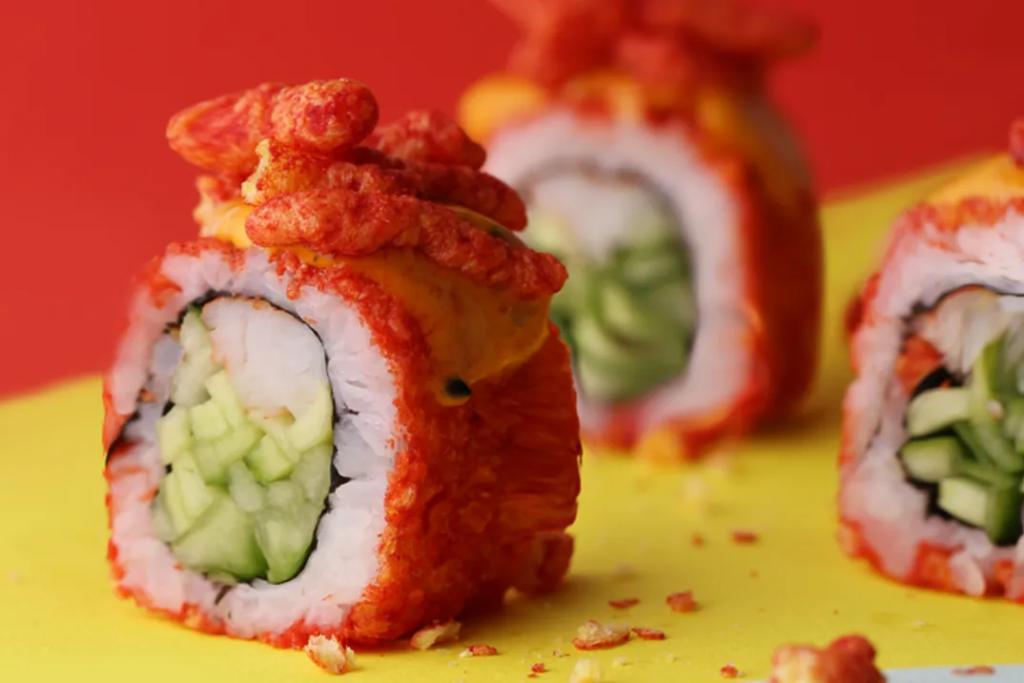 Spicy Cheetos Maki Rolls